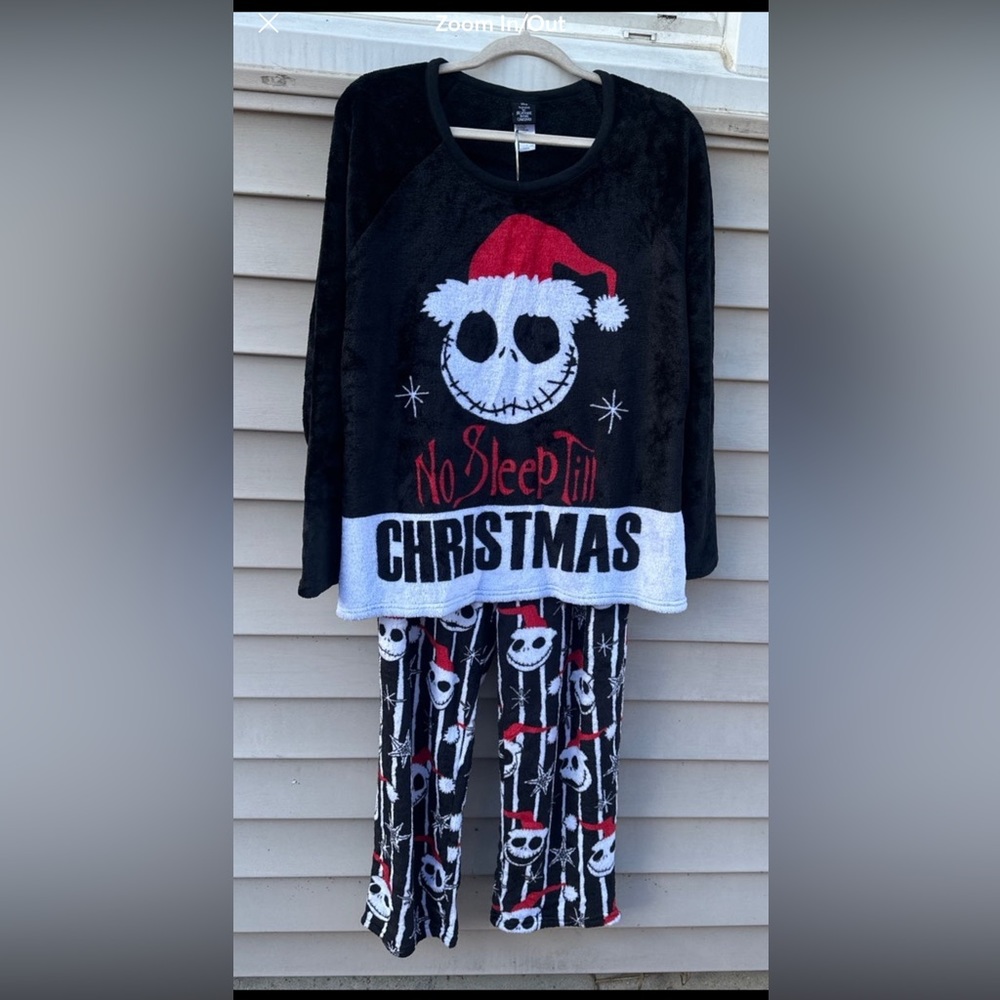 NBC Jack Skellington Plush Pajama Set 2X